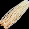 Natural Chalcedony Round 8mm Faceted Drilled Beads | VS Clarity | 15.5 inch Loose Strand Jewelry Making