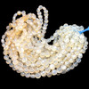 Natural Chalcedony Round 8mm Faceted Drilled Beads | VS Clarity | 15.5 inch Loose Strand Jewelry Making
