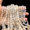 Natural Chalcedony Round 8mm Faceted Drilled Beads | VS Clarity | 16 inch Loose Strand Jewelry Making