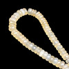 Natural Chalcedony Rondelle 12mm Faceted Drilled Beads | VS Clarity | 16 inch Loose Strand Jewelry Making