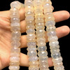 Natural Chalcedony Rondelle 12mm Faceted Drilled Beads | VS Clarity | 16 inch Loose Strand Jewelry Making
