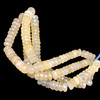 Natural Chalcedony Rondelle 12mm Faceted Drilled Beads | VS Clarity | 16 inch Loose Strand Jewelry Making