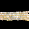Natural Chalcedony Rondelle 12mm Faceted Drilled Beads | VS Clarity | 16 inch Loose Strand Jewelry Making