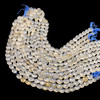 Natural Chalcedony Oval 14.5x13.5-12x10mm Briolette Drilled Beads | VS Clarity | 14.3 inch Loose Strand Jewelry Making