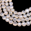 Natural Chalcedony Button 9.5-10.5mm Plain Smooth Drilled Beads | VS Clarity | 14.5 inch Loose Strand Jewelry Making