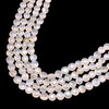 Natural Chalcedony Button 9.5-10.5mm Plain Smooth Drilled Beads | VS Clarity | 14.5 inch Loose Strand Jewelry Making