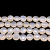 Natural Chalcedony Button 9.5-10.5mm Plain Smooth Drilled Beads | VS Clarity | 14.5 inch Loose Strand Jewelry Making