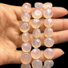 Natural Chalcedony Button 11-13mm Plain Smooth Drilled Beads | VS Clarity | 14.5 inch Loose Strand Jewelry Making