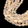 Natural Chalcedony Mani 8x6-14x6mm Plain Smooth Drilled Beads | VS Clarity | 14 inch Loose Strand Jewelry Making