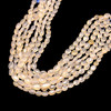Natural Chalcedony Mani 8x6-14x6mm Plain Smooth Drilled Beads | VS Clarity | 14 inch Loose Strand Jewelry Making