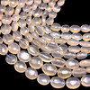 Natural Chalcedony Mani 10x9-14x9mm Plain Smooth Drilled Beads | VS Clarity | 15 inch Loose Strand Jewelry Making