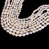 Natural Chalcedony Mani 10x9-14x9mm Plain Smooth Drilled Beads | VS Clarity | 15 inch Loose Strand Jewelry Making