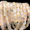 Natural Chalcedony Octagon 12.5x12-17x12mm Faceted Drilled Beads | VS Clarity | 15 inch Loose Strand Jewelry Making