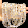 Natural Chalcedony Octagon 12.5x12-17x12mm Faceted Drilled Beads | VS Clarity | 15 inch Loose Strand Jewelry Making