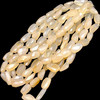 Natural Chalcedony Tumble 15x10-24x10mm Faceted Drilled Beads | VS Clarity | 14 inch Loose Strand Jewelry Making