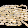 Natural Chalcedony Tumble 15x10-24x10mm Faceted Drilled Beads | VS Clarity | 14 inch Loose Strand Jewelry Making