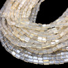 Natural Chalcedony Tube 7x4mm Plain Smooth Drilled Beads | VS Clarity | 14.5 inch Loose Strand Jewelry Making
