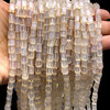 Natural Chalcedony Tube 7x4mm Plain Smooth Drilled Beads | VS Clarity | 14.5 inch Loose Strand Jewelry Making