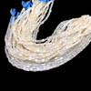Natural Chalcedony Tube 7x4mm Plain Smooth Drilled Beads | VS Clarity | 14.5 inch Loose Strand Jewelry Making