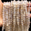 Natural Chalcedony Tube 7x4mm Plain Smooth Drilled Beads | VS Clarity | 14.5 inch Loose Strand Jewelry Making