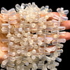 Natural Chalcedony Drop 13x6mm Plain Smooth Drilled Beads | VS Clarity | 13.5 inch Loose Strand Jewelry Making