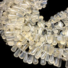 Natural Chalcedony Drop 10x6-10x8mm Plain Smooth Drilled Beads | VS Clarity | 14 inch Loose Strand Jewelry Making