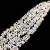 Chalcedony Gemstone 9x5-14x7mm Drop Plain Cut VS Clarity White Color Beads Strand