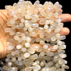 Natural Chalcedony Drop 9x6-15x6mm Faceted Drilled Beads | VS Clarity | 14 inch Loose Strand Jewelry Making