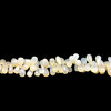 Chalcedony Gemstone 13x7-19x11mm Drop Facet Cut VS Clarity White Color Beads Strand