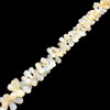 Chalcedony Gemstone 13x7-19x11mm Drop Facet Cut VS Clarity White Color Beads Strand