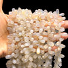 Natural Chalcedony Drop 11x5mm Faceted Drilled Beads | VS Clarity | 13-14 inch Loose Strand Jewelry Making