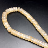 Natural Chalcedony Rondelle 12mm Faceted Drilled Beads | VS Clarity | 16 inch Loose Strand Jewelry Making