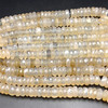 Natural Chalcedony Rondelle 12mm Faceted Drilled Beads | VS Clarity | 16 inch Loose Strand Jewelry Making