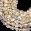Natural Chalcedony Oval 12x10-15x13mm Briolette Drilled Beads | VS Clarity | 15 inch Loose Strand Jewelry Making