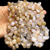 Chalcedony Gemstone 6x7-14x15mm Pear Facet Cut VS Clarity White Color Beads Strand
