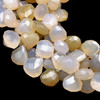 Natural Chalcedony Pear 7x6-15x14mm Faceted Drilled Beads | VS Clarity | 14 inch Loose Strand Jewelry Making