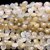Chalcedony Gemstone 6x7-14x15mm Pear Facet Cut VS Clarity White Color Beads Strand