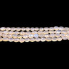 Chalcedony Mani Facet Cut VS Clarity Cream Color Gemstone Beads Strand