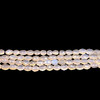 Chalcedony Mani Facet Cut VS Clarity Cream Color Gemstone Beads Strand