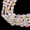 Chalcedony Mani Facet Cut VS Clarity Cream Color Gemstone Beads Strand