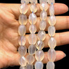 Chalcedony Mani Facet Cut VS Clarity Cream Color Gemstone Beads Strand
