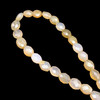 Natural Chalcedony Oval 13x15-10x11mm Briolette Drilled Beads | VS Clarity | 14.5 inch Loose Strand Jewelry Making