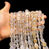 Natural Chalcedony Oval 21x11-10x10mm Briolette Drilled Beads | VS Clarity | 15 inch Loose Strand Jewelry Making