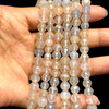 Chalcedony Semiprecious 7 mm Round Briolette Cut VS Clarity White Color Loose Gemstone