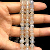 Chalcedony Semiprecious 7 mm Round Briolette Cut VS Clarity White Color Loose Gemstone