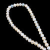 Chalcedony Gemstone 6mm Round Briolette Cut VS Clarity White Color Beads Strand