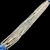 Chalcedony Gemstone 6mm Round Briolette Cut VS Clarity White Color Beads Strand