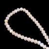 Chalcedony Gemstone 7mm Round Facet Cut VS Clarity White Color Beads Strand