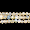 Chalcedony Gemstone 7mm Round Facet Cut VS Clarity White Color Beads Strand