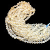 Natural Chalcedony Round 6mm Briolette Faceted Drilled Beads | VS Clarity | 16 inch Loose Strand Jewelry Making